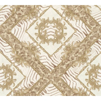 Afbeelding van AS Creation Versace 3 34904 1 349041 Beige / Wit