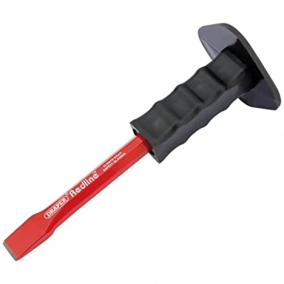 Afbeelding van Draper Redline 19x250mm koude beitel Handgereedschap voor betonwerken Gereedschap van koolstofstaal slagvaste zachte grip handbescherming 68653