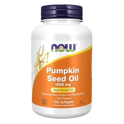 Afbeelding van Supplementen Pumpkin Seed Oil 100 Softgels Now Foods