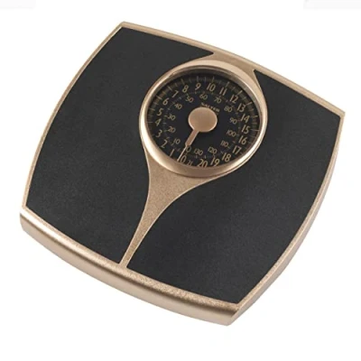 Afbeelding van Salter Mechanical Bathroom Scale Speedo Dial gemakkelijk lezen Imperial/Metric Gold