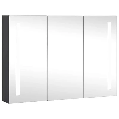 Afbeelding van Badkamerkast Met Spiegel En Led 89X14X62 Cm