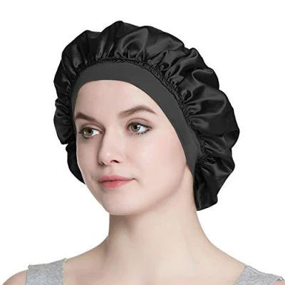 Afbeelding van Alnorm Slaapmuts voor kort haar vrouwen nachtmuts natuurlijk bonnet