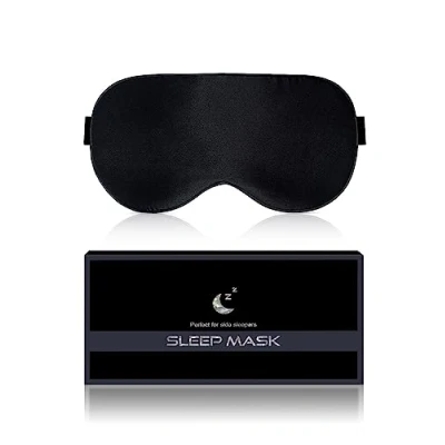 Afbeelding van Aosun Zijden Slaapmasker voor zijslapers, 22 Momme, 100% puur natuurlijk organisch moerbeizijde oogmasker, verduisterende slaapbril met verstelbare hoofdband mannen, vrouwen, kinderen