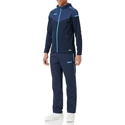 Afbeelding van JAKO vrijetijdspak CHAMP 2.0 met kap Marine/d.blauw/hemelsblauw