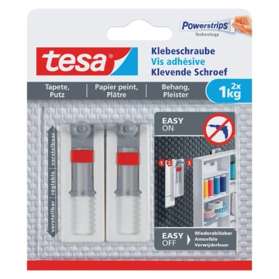 Afbeelding van Klevende schroef Tesa behang en pleisterwerk verstelbaar 1kg
