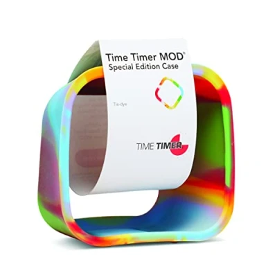 Afbeelding van TIME Timer Zachte afneembare hoes speciale editie compatibel met MOD Visual voor klaslokaal leren, elementaire leraren bureauklok, thuisonderwijs studietool en kantoorvergaderingen (Tie