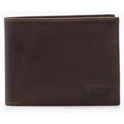 Afbeelding van Levi&#039;s Casual Classics Hunte COIN Bifold Batwin Unisex Portemonnee, Maat: One Size, Dark brown