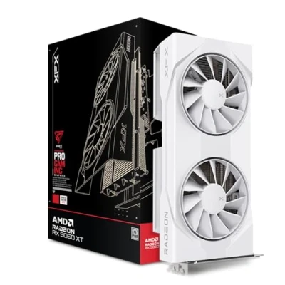 Afbeelding van XFX SWIFT AMD Radeon RX 9060 XT OC 8GB White