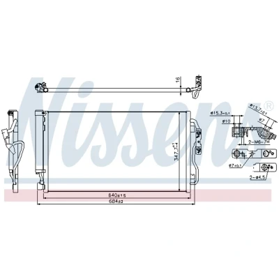 Afbeelding van Nissens Airco condensor 940357