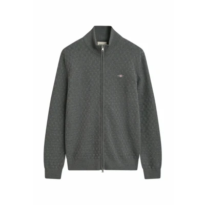 Afbeelding van Gant Vest Texture Grijs Maat XXL Heren