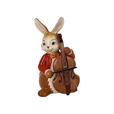 Afbeelding van Goebel Paashaas Figur Hase Fröhlicher Bassist (1 stuk)