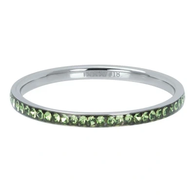 Afbeelding van iXXXi Vulring Zirconia Peridot 2mm Zilver Maat 17