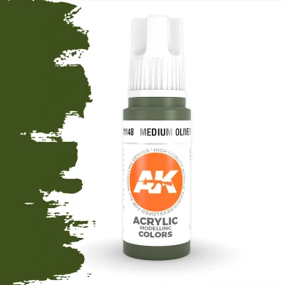 Afbeelding van Medium Olive Green Acrylic Modelling Colors 17ml AK11148