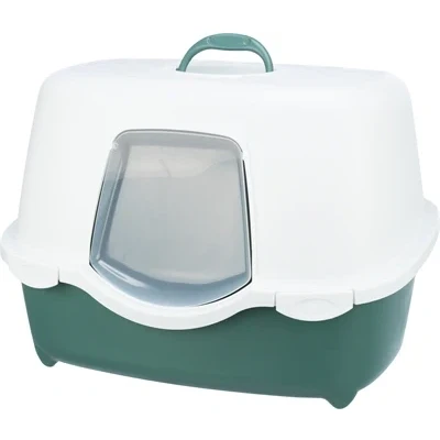 Afbeelding van Trixie Kattenbak Davio Groen / Wit 56X39X39 CM