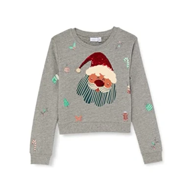 Afbeelding van NAME IT NKFREMERRY LS SHORT SWEAT BRU BOX Meisjes Trui Maat 122/128