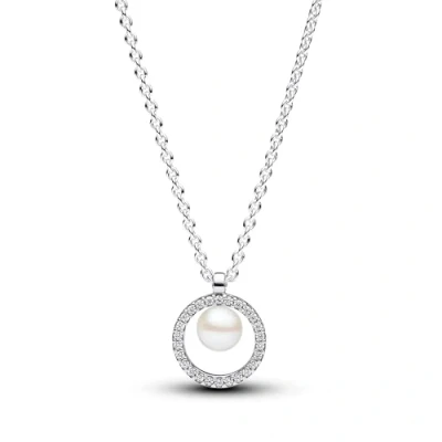 Afbeelding van Pandora 393165C01 45 Sparkling Round Pearl ketting