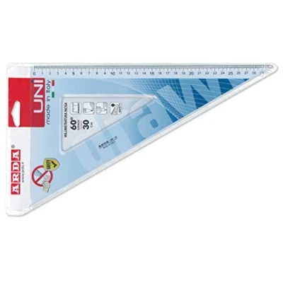 Afbeelding van ARDA Squadra 60 30 cm Linea Uni Polystyreen Transparant