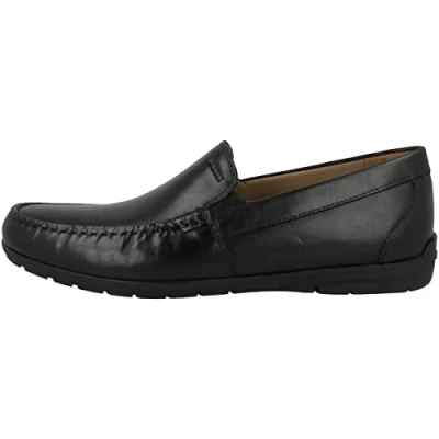 Afbeelding van Geox U Simon W Mocassins, Heren, Maat: 47, Black Leer