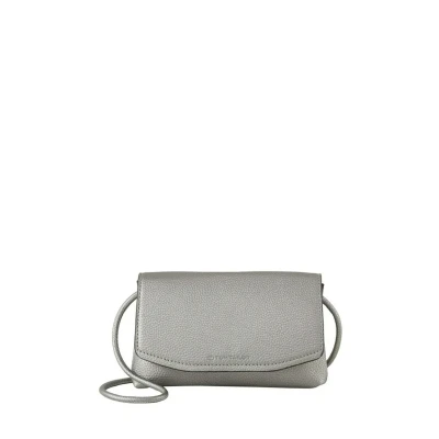 Afbeelding van TOM TAILOR schoudertas Rissa Flap Bag No Zip Metallic Grey grijs