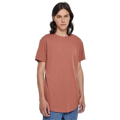 Afbeelding van Urban Classics Shaped LONG DO NOT USE Tshirt basic, Heren, Maat: 4XL, Terracotta