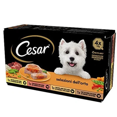 Afbeelding van Cesar Orto selectie, hondenvoer, verschillende 150 g, 24 schalen 3600 g