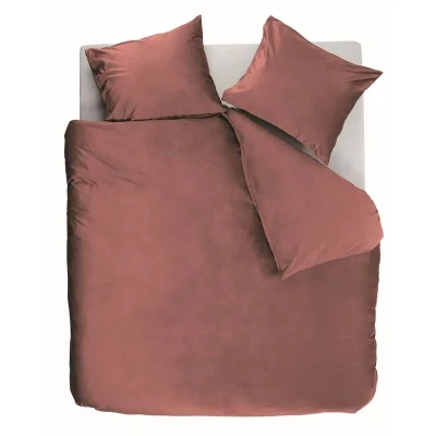 Afbeelding van At Home Tender dekbedovertrek 2 persoons (200x200/220 cm + slopen) Roze