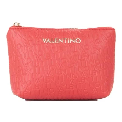 Afbeelding van VALENTINO utensil zak Falak Re Soft Cosmetic Case Rosso Scuro rood