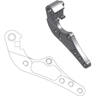 Afbeelding van Moto Master Remklauw Adapterplaat 211057 Spare Part For 298MM