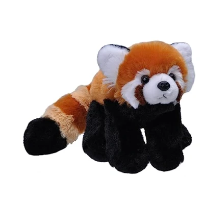 Afbeelding van Wild Republic knuffel rode panda 20 cm pluche bruin/zwart