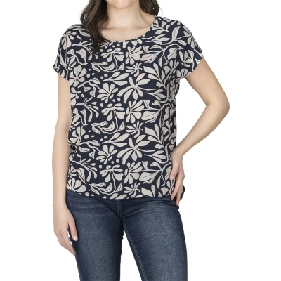 Afbeelding van DENIMFY Dames Blouse DFJule regular fit Veelkleurig XL Ronde Hals Volwassenen