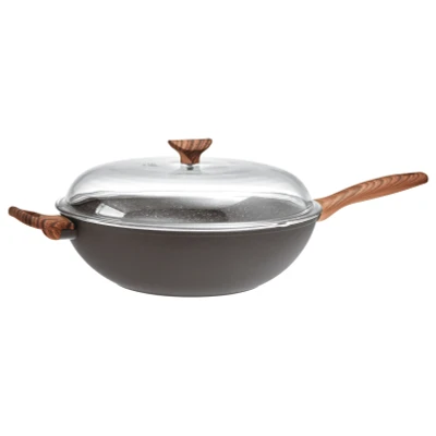 Afbeelding van Wokpan Sambonet Rock&#039;N&#039;Rose Black 32 cm