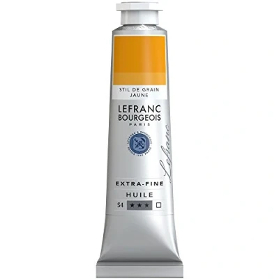 Afbeelding van Lefranc Bourgeois 405044 Extra fijne olieverf met hoogwaardige kunstenaarspigmenten, lichtecht, verouderingsbestendig 40ml Tube, Stil De Grain Yellow