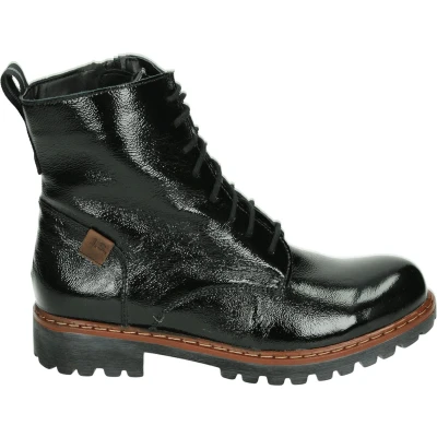Afbeelding van Josef Seibel Cowboy/Bikerlaarsjes, Dames, Maat: 38, Black Leer