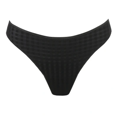 Afbeelding van Marie Jo dames Avero string met broderie in de kleur Zwart, maat: 36