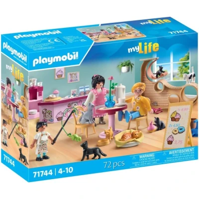 Afbeelding van PLAYMOBIL Playm. Katzencafe 71744 constructiespeelgoed
