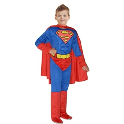 Afbeelding van Dc Comics Verkleedpak Superman Jongens Blauw/rood Maat 98 104