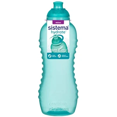 Afbeelding van Sistema Squeeze / Twist plastic fles, 460ml roze