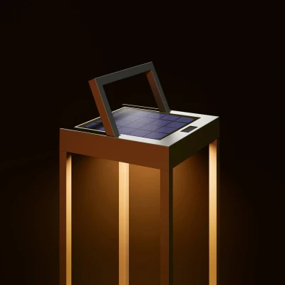 Afbeelding van Sigor Numove LED lamp op zonne energie, grafietgrijs, hoogte 32,5 cm