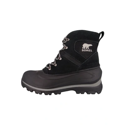 Afbeelding van Sorel Heren Buxton Lace waterdichte sneeuwlaarzen, zwart/steengroeve, 7 UK, Zwarte steengroeve, 41 EU