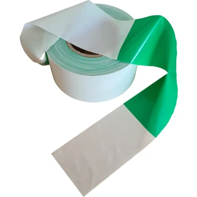 Afbeelding van Kortpack Groen Wit Afzetlint 75 Mm X 250 Meter (1 Rol)