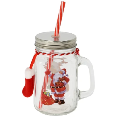 Afbeelding van Drinkglas Kerst met Handvat 450ml, 12st.