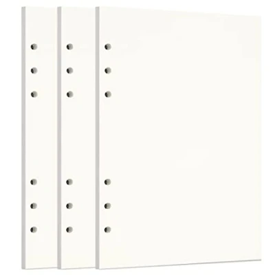 Afbeelding van Zelten Losse vellen geperforeerd papier, navulverpakkingen, papier voor 6 gaats binders, persoonlijke organizer, dagboek, notitieboek, navulbare planner, schets, A5/6 gaten