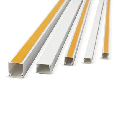 Afbeelding van Lion Electric Kabelgoot, wit, zelfklevend, 16 x mm, 12 1 m, kabelgoot voor het verbergen van kabels, kabelafdekking met schuimplakband bureau, muur, vloer