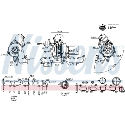 Afbeelding van Turbocharger NISSENS 93547