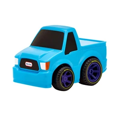 Afbeelding van Little Tikes My First Cars Crazy Fast Series 4 Mini Lichtblauwe vrachtwagen Terugtrek speelgoedvoertuig rijdt tot 50ft / 15m Realistisch ontwerp, gemakkelijk vast te houden Vanaf 3 jaar