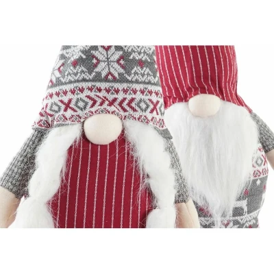 Afbeelding van Kerstversiering DKD Home Decor Kabouter Polyester (24 x 14 58 cm) (2 Stuks)