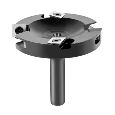 Afbeelding van SpeTool Vlakfrees 12mm Schacht 75mm Snijdiameter Schaafmachinefrees voor Hout Bovenfrees met Wisselplaten Spoilboard CNC Frees 2+2 Fluiten Vlakfrezen Schachtfrees Oppervlakbit