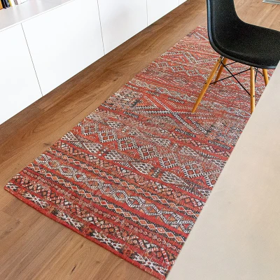 Afbeelding van Vintage vloerkleed Antiquarian Kilim Rood 9115 170x240 Louis de Poortere