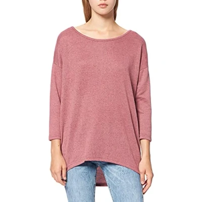 Afbeelding van ONLY dames shirt met lange mouwen Onlelcos 4/5 Solid Top Jrs Noos, Rosa (Mesa Rose Detail:melange), XS