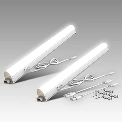 Afbeelding van B.K.Licht Set van 2 LED Keukenverlichting kastverlichting onderbouwverlichting l: 31cm (uitbreidbaar met plug in systeem) 4W 400lm 4.000K